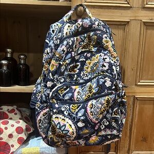 Vera Bradley Campus Backpack in Charmont Meadow Floral Pattern